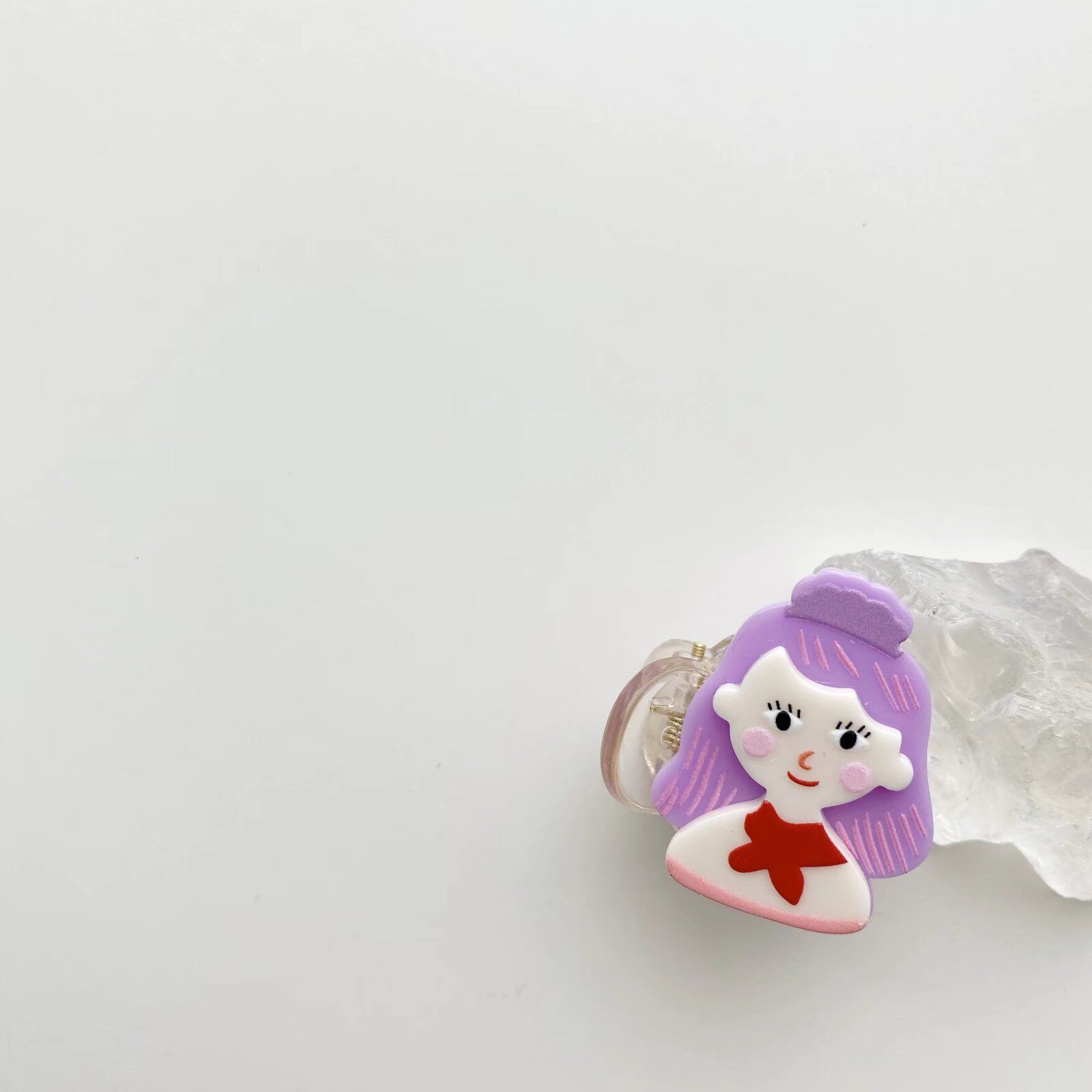 新款可爱卡通头像儿童迷你彩豆小抓夹宝宝发夹发抓小发卡