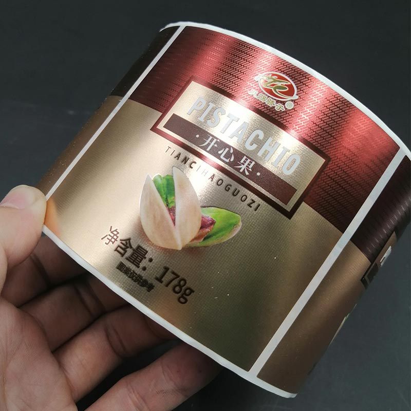 烫金烫银广告不干胶标签 pvc防水不干胶标签 定制卷筒不干胶贴纸