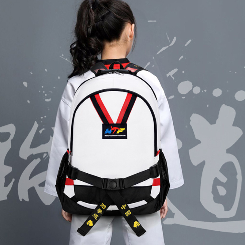 跆拳道背包双肩包印logo男女护具包训练用品包跆拳道书包印字