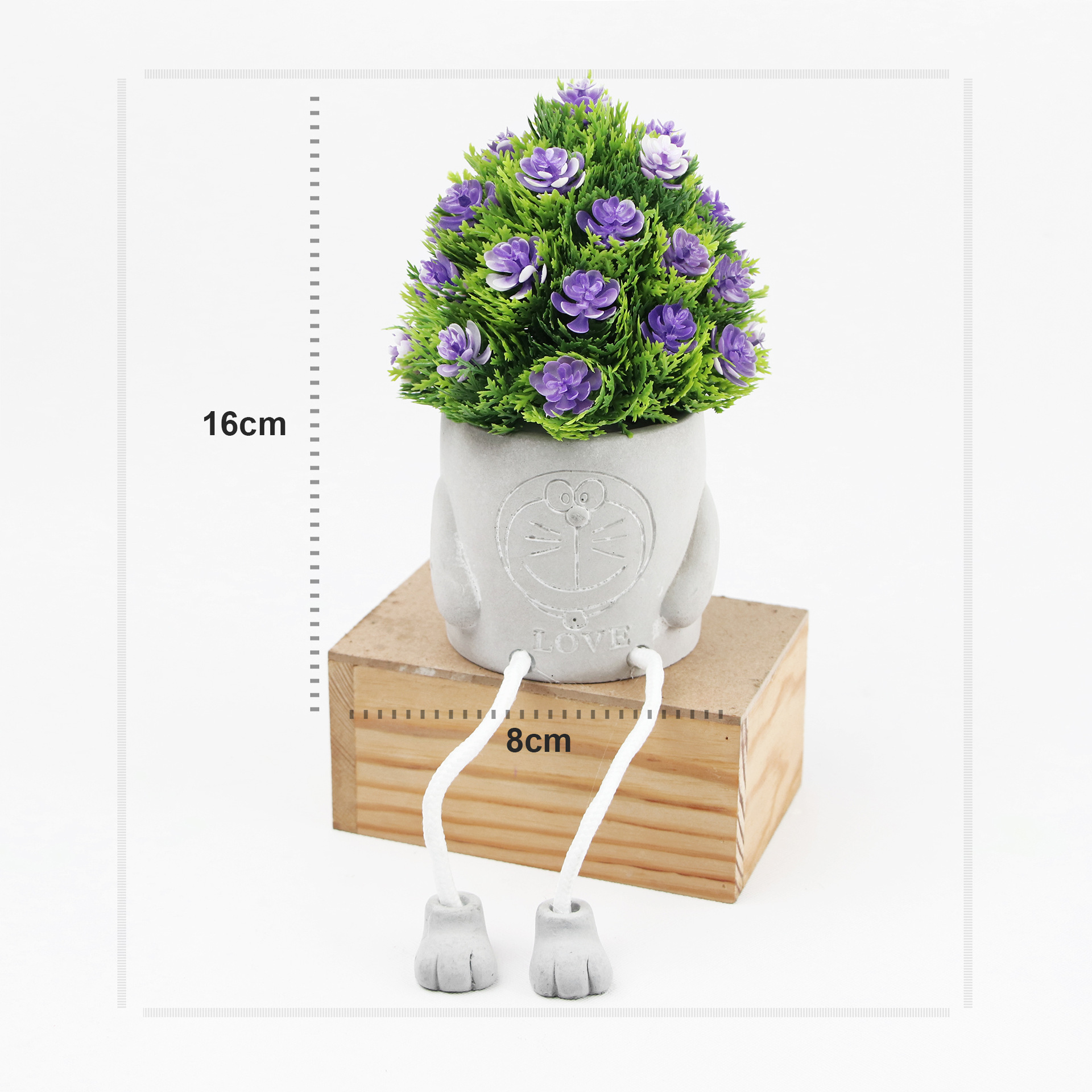Nordic Instagram Style Potted Creative Office Desk Surface Panel Hanging Feet Doll Fake Green Plant Fake Flower Decoration Ornaments Bonsai