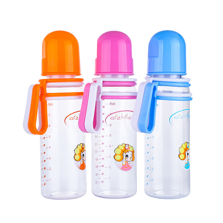 ALG Baby Feeding Bottle Pp Standard Mouth Bottle Baby Drinking Water Feeding Complementary Food Bottle Plastic Maternal and Child Supplies Wholesale 240ml