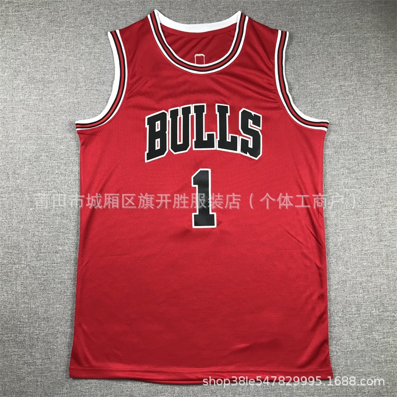 跨境批发公牛队德里克-罗斯1号rose球衣刺绣篮球服篮球衣-阿里巴巴