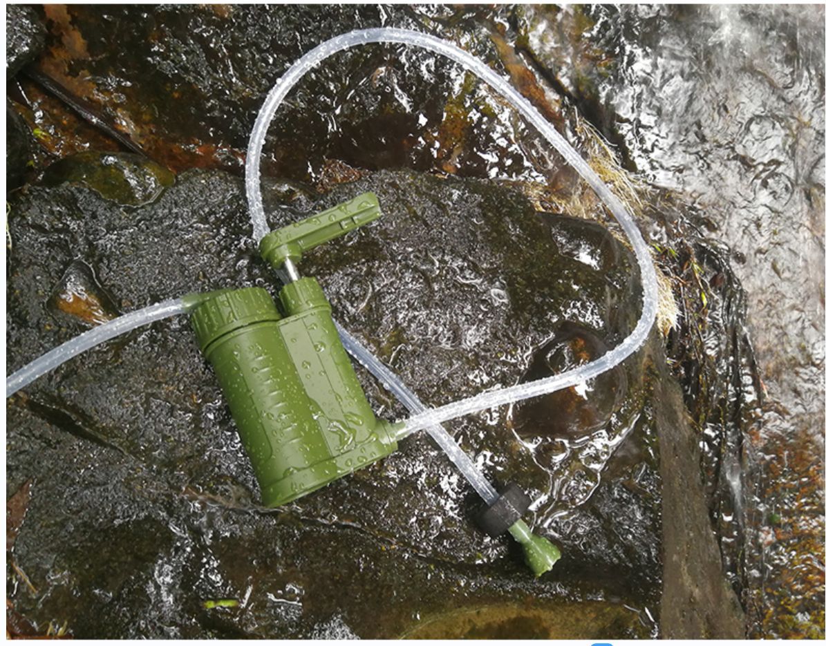 泉基单兵者便携式户外净水器野外露营泵式直饮过滤器应急净水装置