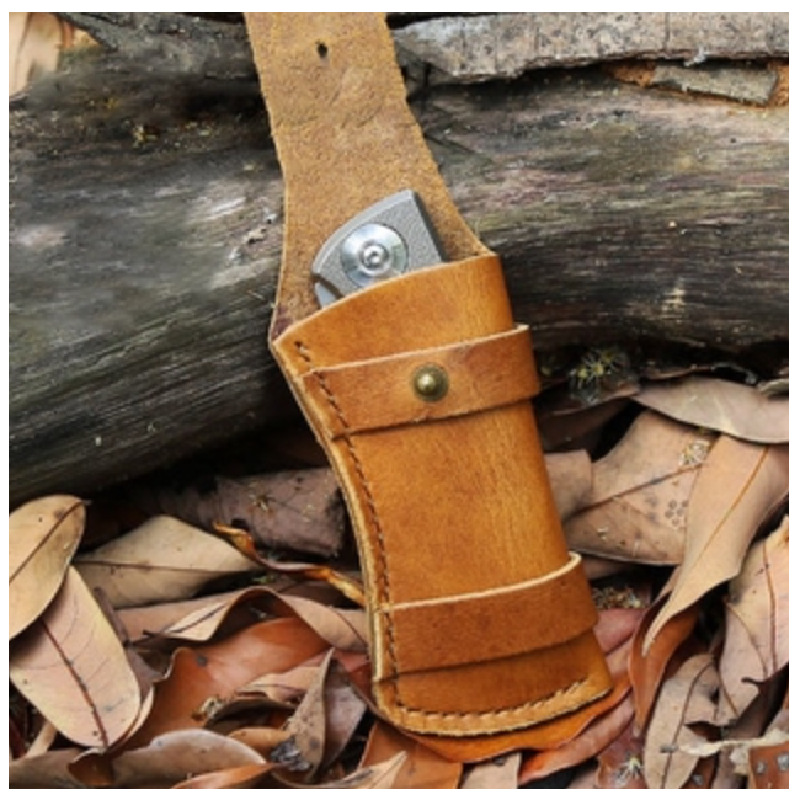 战术求生刀套 现货户外露营登山军刀pu皮套 皮革挂腰小刀保护套