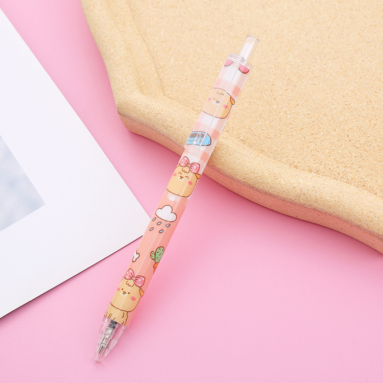 Student Pressing Pen Good-looking Stationery Press Gel Pen Bullet Carbon Water-Based Paint Pen Cute Office Signature Pen