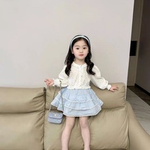 女童新款春季套装2024韩版儿童长袖宝宝衫洋气娃娃可爱爆款两件套