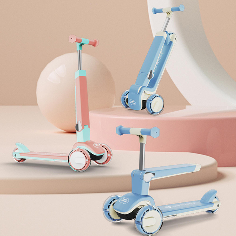 新款三轮儿童滑板车1-3-8岁可坐可骑三合一宝宝男女孩溜溜滑滑车