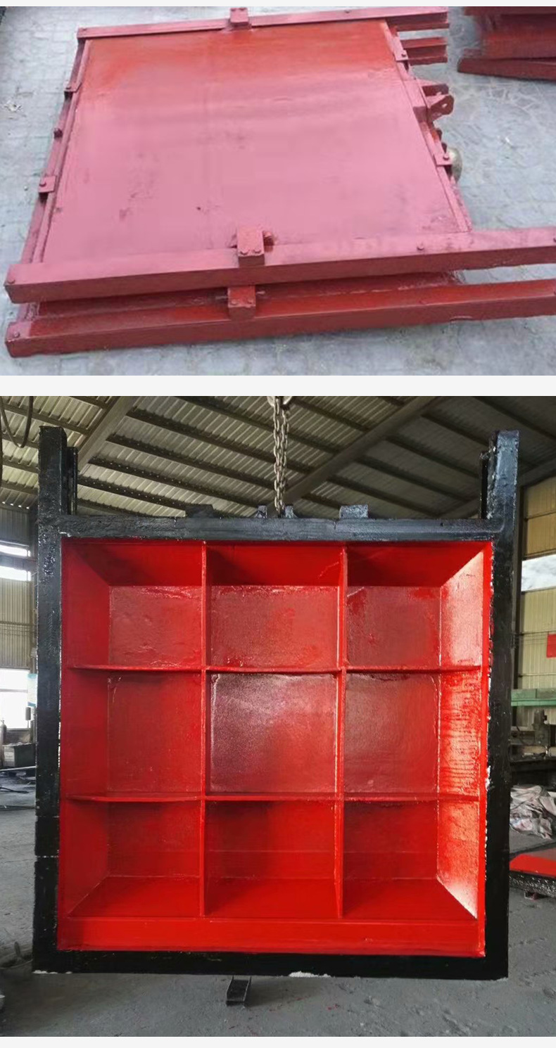 厂家定制方闸门渠道铸铁闸门启闭机一体式闸门钢结构双止水闸门