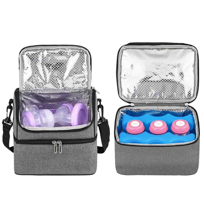 Cross-Border New Double-Layer Thermal Insulation Bag Thermal Insulation Lunch Bag Thickened Aluminum Foil Outdoor