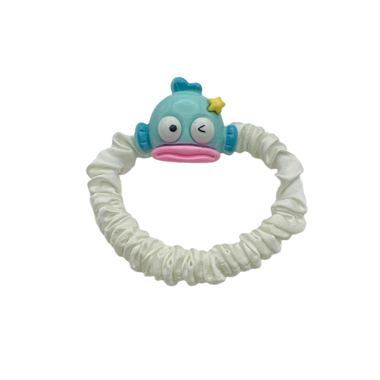 Cute Cartoon Blue Fish XINGX Ins Hair Ring Hair Rope Cute Girl Student Headband All-Match Couple Hair Accessories