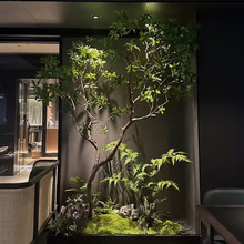 高端仿真马醉木植物橱窗造景室内装饰树干景仿生绿植大型假树景观