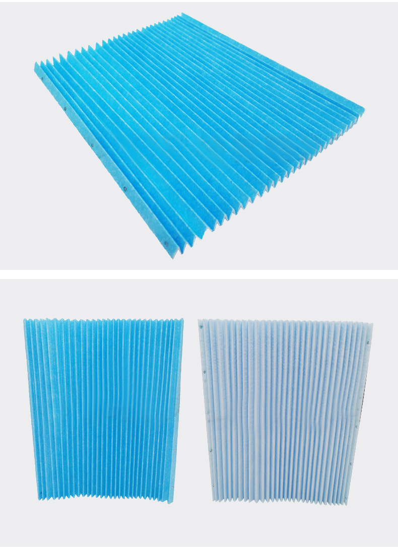 适用于大金空气净化器过滤网滤芯mc70kmv2/mck57lmv2蓝色褶皱滤纸