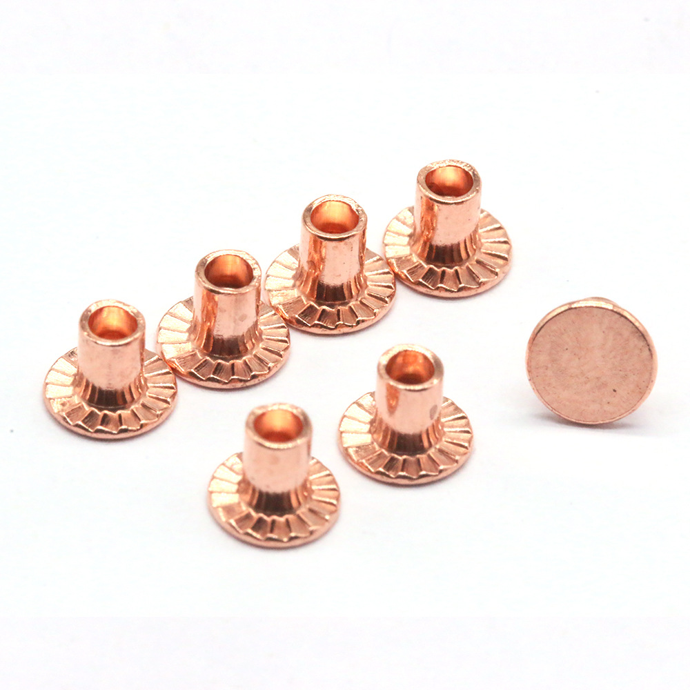 东莞厂家直销半空心铆钉 定制半圆头半空心铆钉 半空心黄铜铆钉