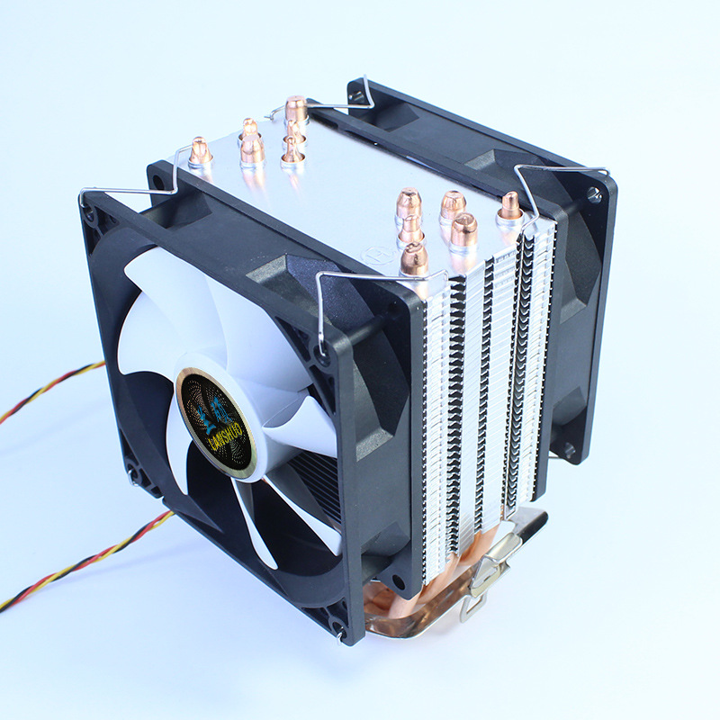 6铜管rbg cpu散热器775amd1155台式电脑主板静音风扇1366 x79 x99