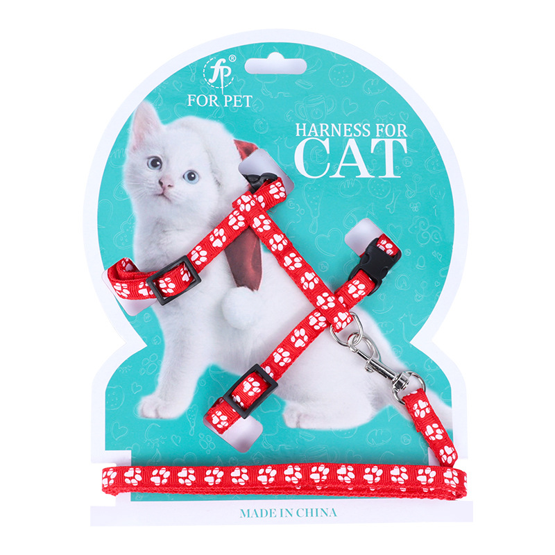 Footprints out Cat Pulling Rope Adjustable Anti Breaking Loose Cat Rope Cat Chain Cat Rope