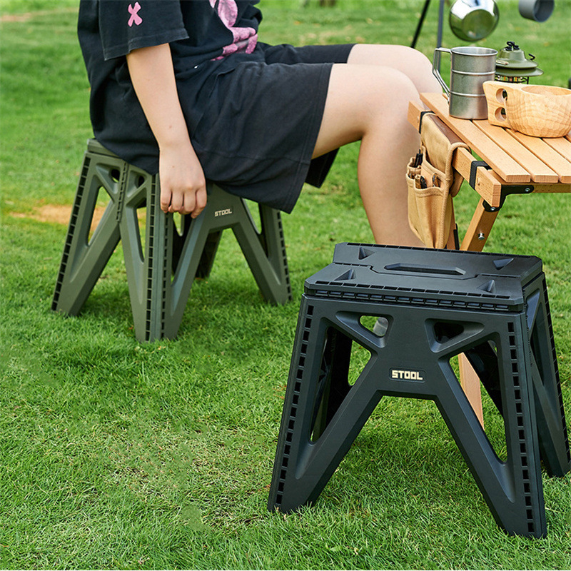 folding step stool新款台湾日本韩国户外可折叠凳塑料野营小板凳