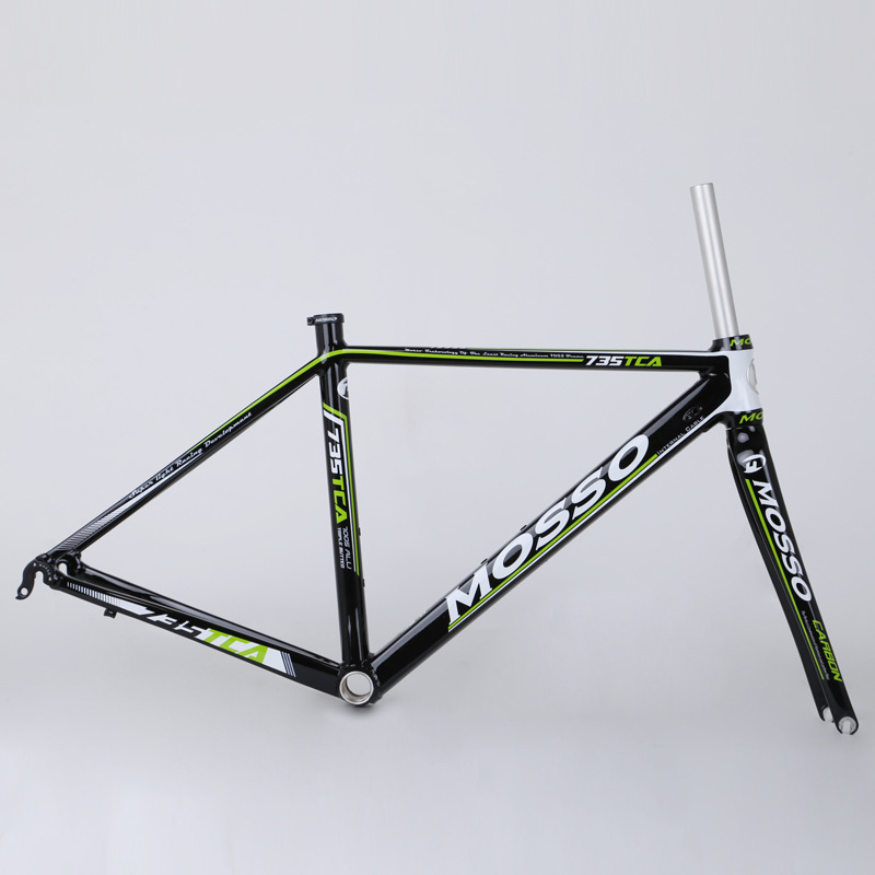 mosso峰大公路车车架铝合金车架 半碳前叉 735tca自行车架 超轻