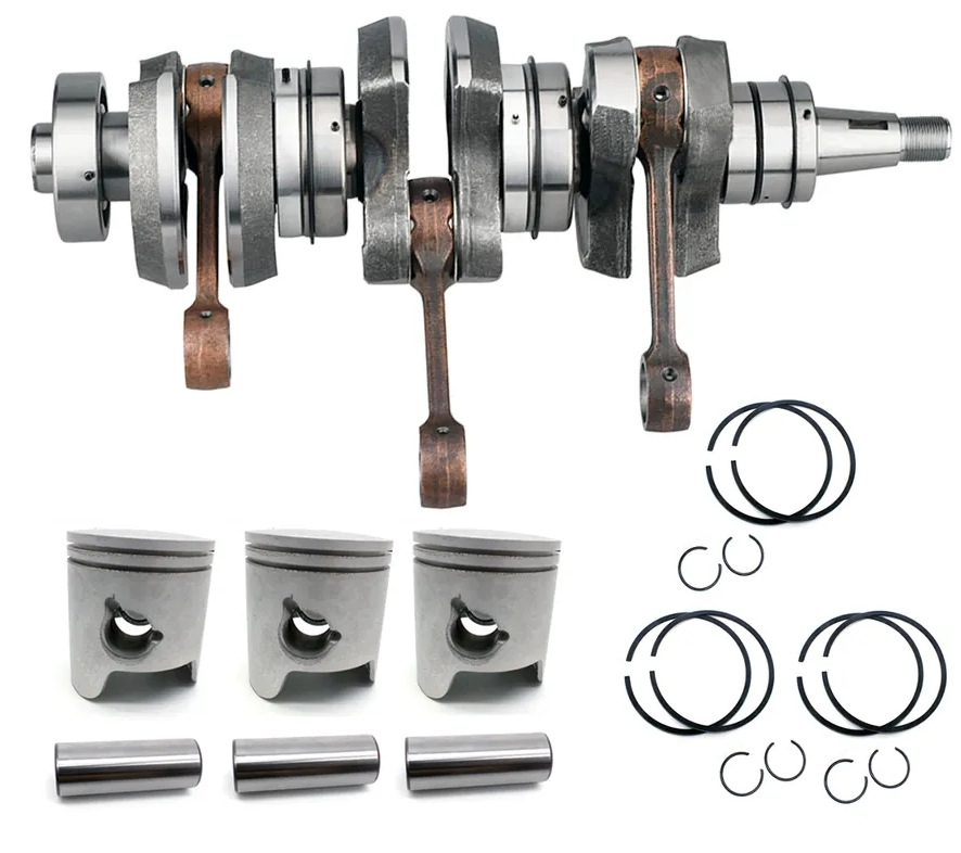 雅马哈2冲程60匹马力船外机曲轴连杆总成6h3-11400-00曲轴69d