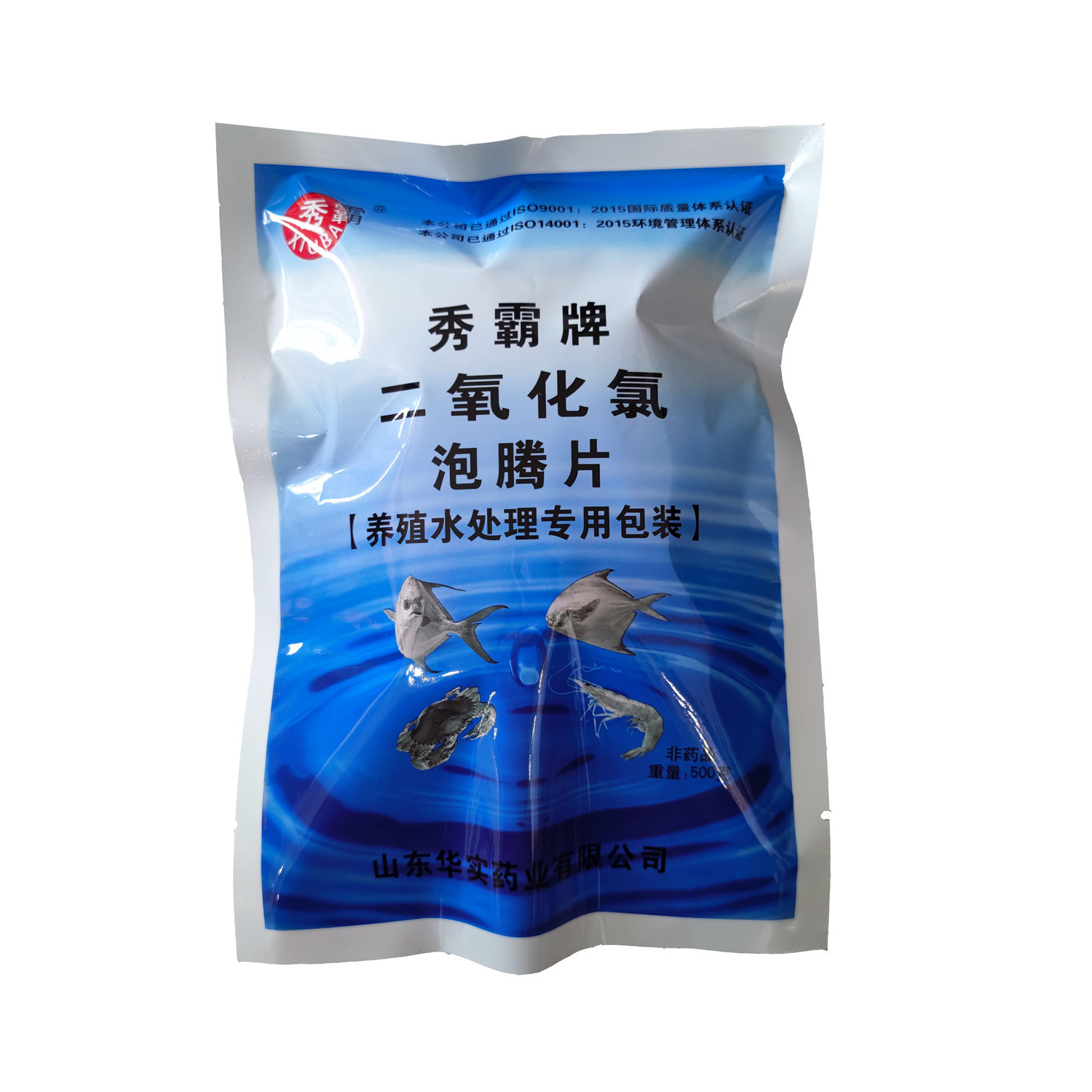 秀霸牌二氧化氯泡腾片养殖水用消毒除藻华实药业-阿里巴巴