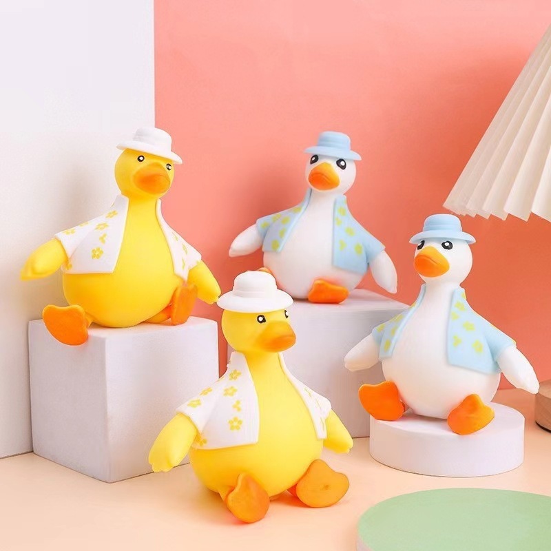 Decompression Toy Squeezing Toy Changing Duck Useful Tool for Pressure Reduction Vent Little Duck Office Decoration Creative Student Trick