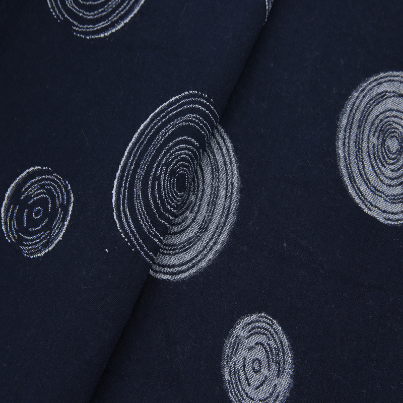 亚麻棉提花布料 麻棉流苏提花 秋冬复古流苏打底衫连衣裙棉麻面料