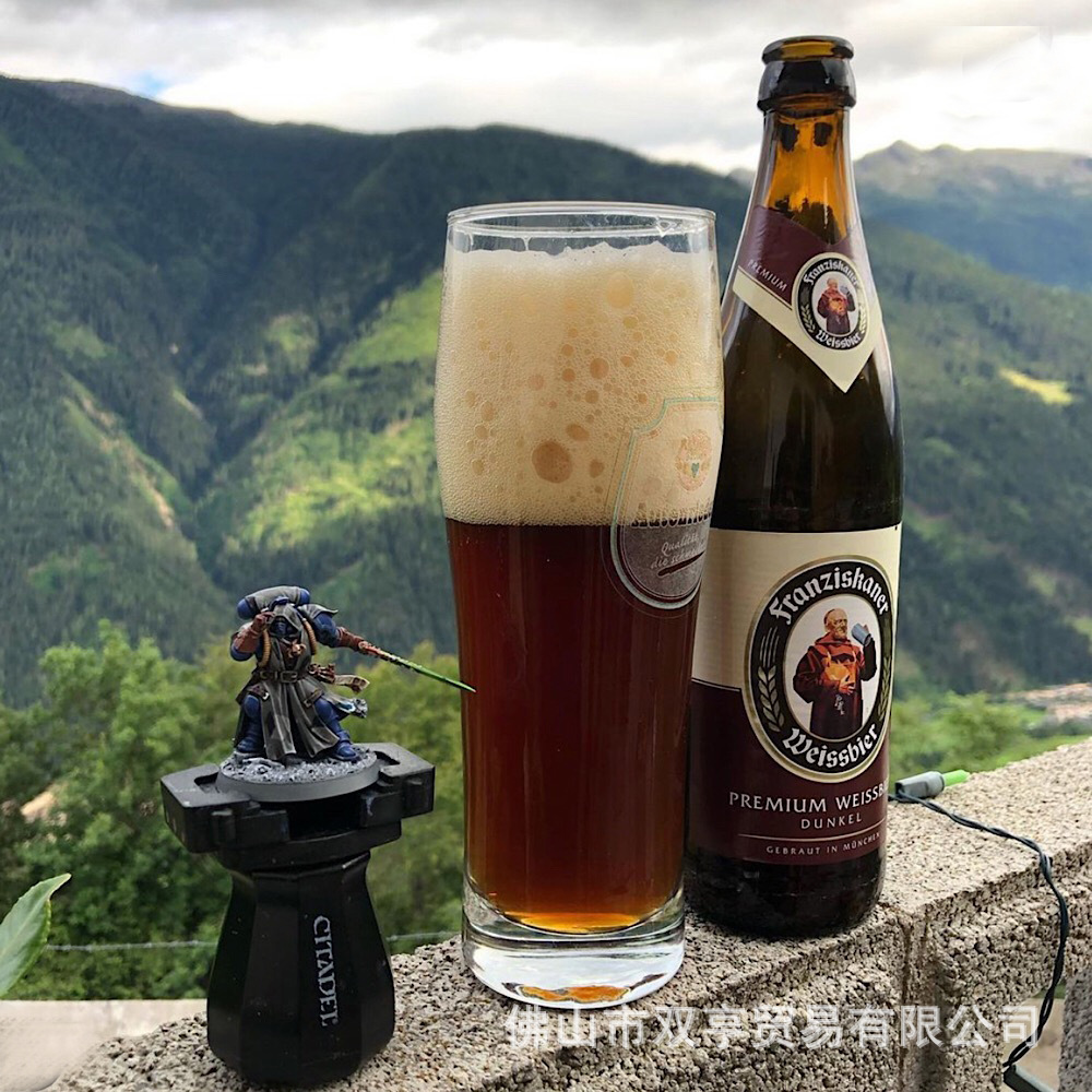 franziskaner教士范佳乐小麦黑啤酒450ml*12瓶整箱批发