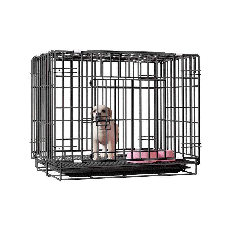 Factory Wholesale Zexin Pet Wire Dog Crate Cat Cage Pet Supplies Folding Dog Cage Dog House Cat Villa Kennel