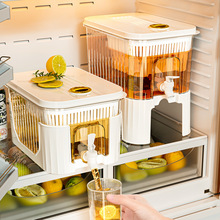 饮料桶带龙头冰箱冷水壶大容量水桶凉水壶水果冷饮容器果茶桶果汁