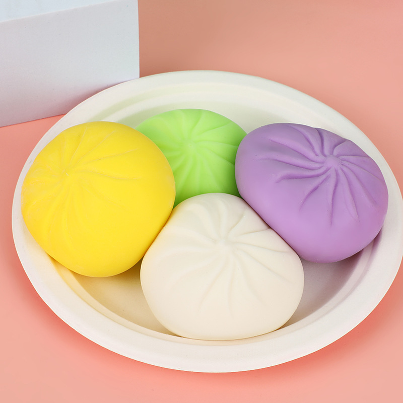 厂家直销跨境仿真包子整蛊发泄减压玩具 夜市地摊捏捏乐舒压玩具