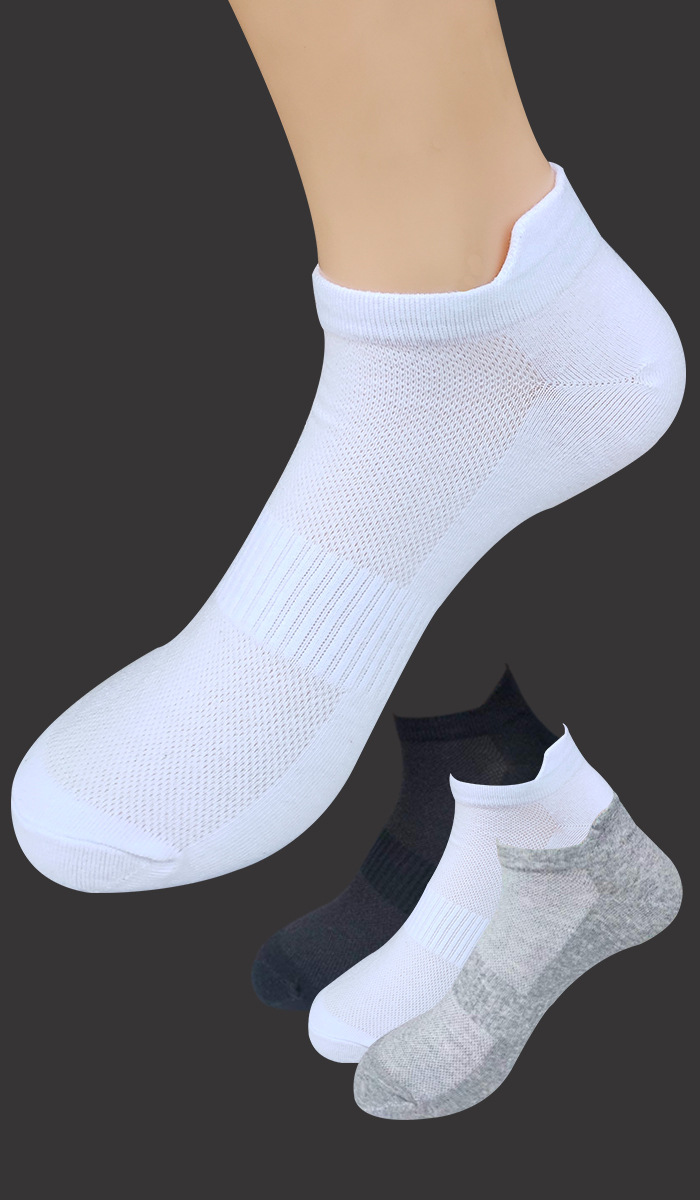 袜子男款加大纯色棉袜子夏季薄款网眼短袜大号低帮提尔运动袜