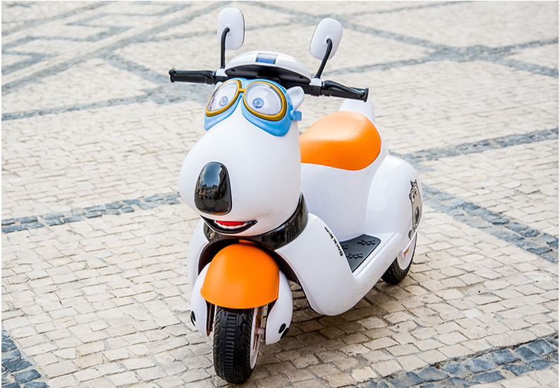 贝肯熊摩托车儿童电动摩托车可坐人幼儿小孩三轮车充电瓶童车