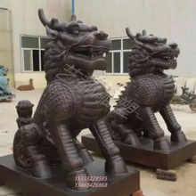 大型铸铜1.8米2米3米麒麟貔貅铸铁狮子貔貅动物雕塑酒店门口摆件