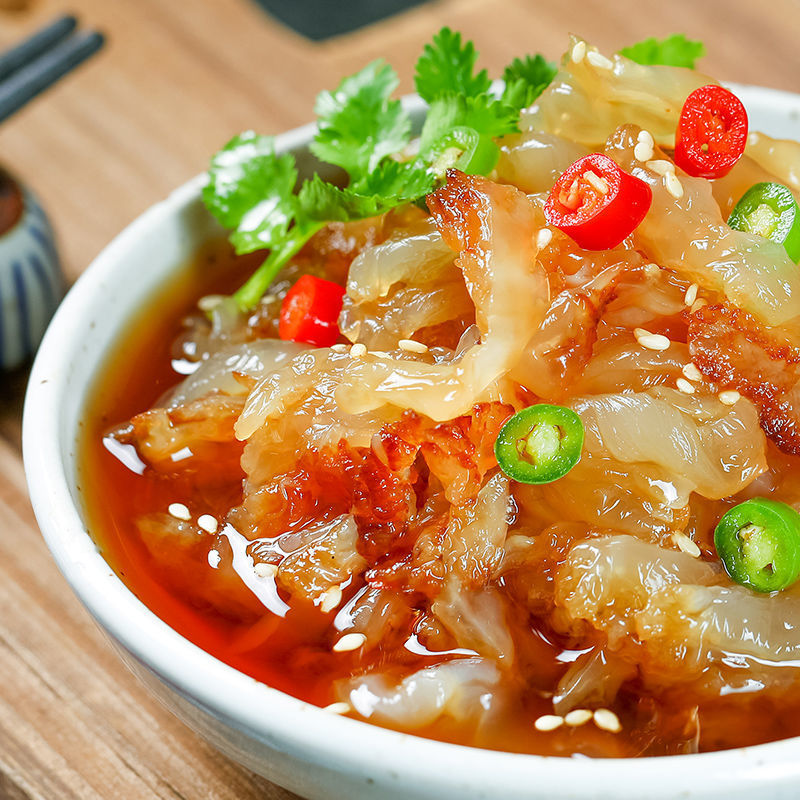 爽脆海蜇宁波舟山特产大桶即食海蜇丝凉拌海蜇头盐渍野生下饭凉菜