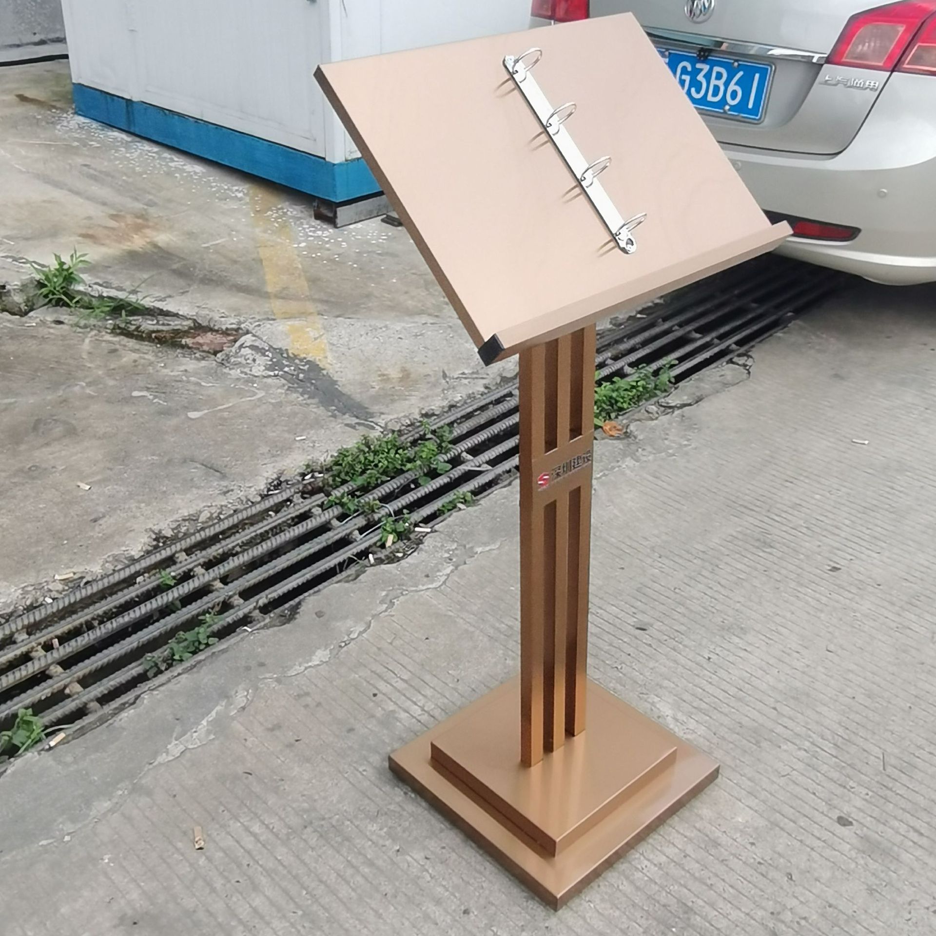 房地产售楼部户型图合同架资料架菜谱翻页架a4纸展示架公示栏