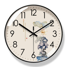 易普拉8003挂钟客厅钟表简约中式时尚家用时钟挂表创意个性石英钟