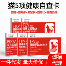 猫瘟病毒抗原检测卡FPVAg猫冠状猫杯犬FHV FeLV Ag检测试纸