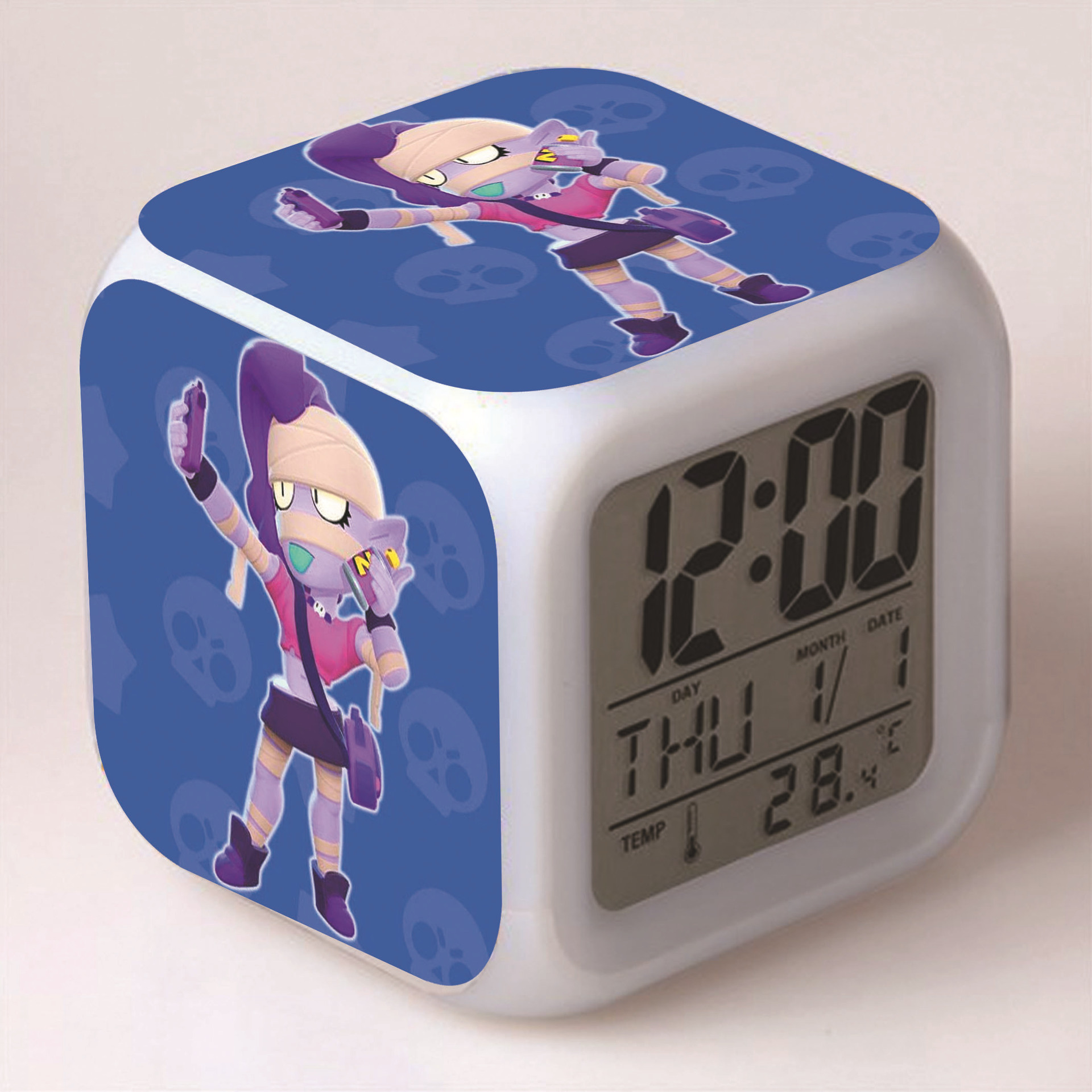 荒野乱斗方形立体小闹钟创意礼品-阿里巴巴