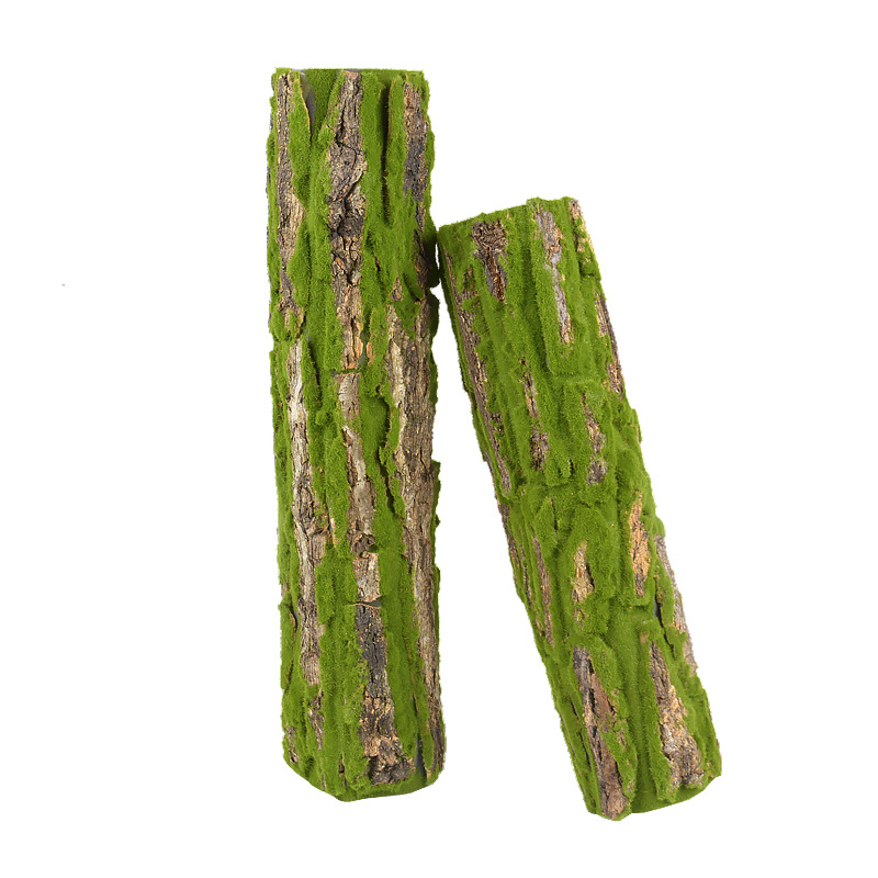 厂家直销人造仿真松树皮管道柱子遮挡美化装饰造景假树皮绿植跨境