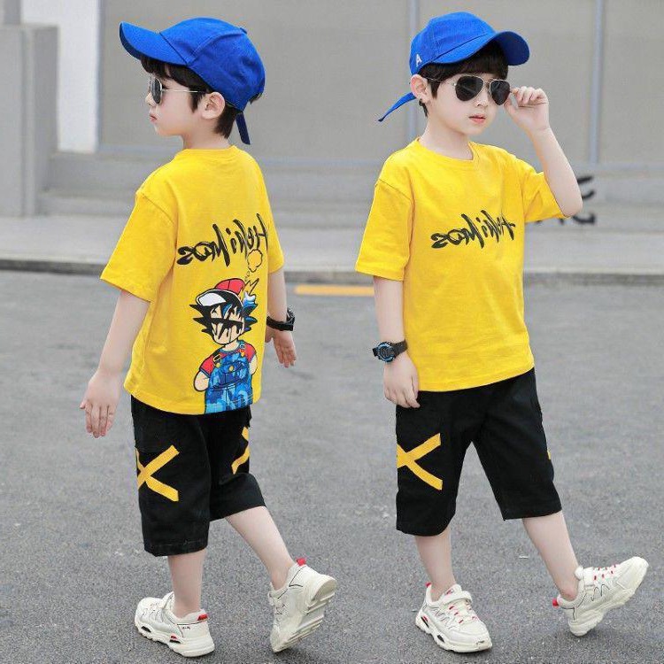 儿童装男童夏装套装年夏季新款帅气小男孩儿童套装夏天韩版,-阿里巴巴