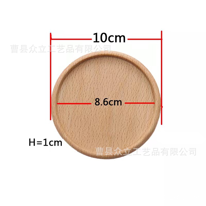 Nordic round Bamboo Flower Base Flower Pot Bamboo Wooden Tray Succulent Plant Water Bottom Tray Ceramic Creative