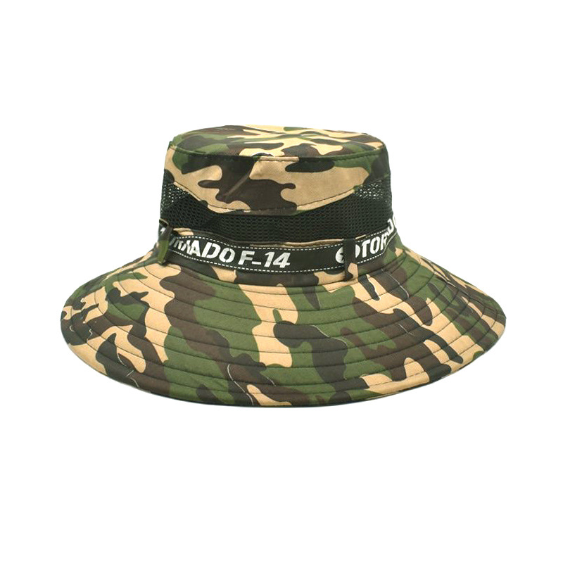 Men's Summer Sun Hat 2023 Foreign Trade Outdoor Fishing Cap Camouflage Mountaineering Sun Hat Female Big Brim Sun Protection Hat