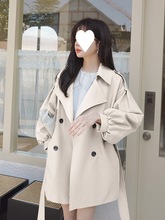 感短款风衣外套女春秋小个子2024新款韩版休闲设计感chic大衣