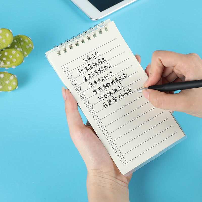 打卡本todo清单日程本子韩版迷你帐本学生每日计划本随身口袋本