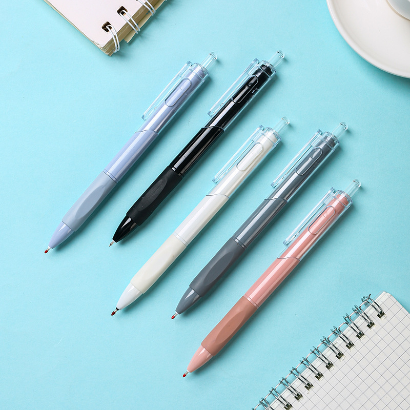 St Head Skin Tag Remover Retro Color Pressing Pen Neutral Brush Question Pen Jump Pen Carbon Ball Pen Wholesale 0.5mm Black