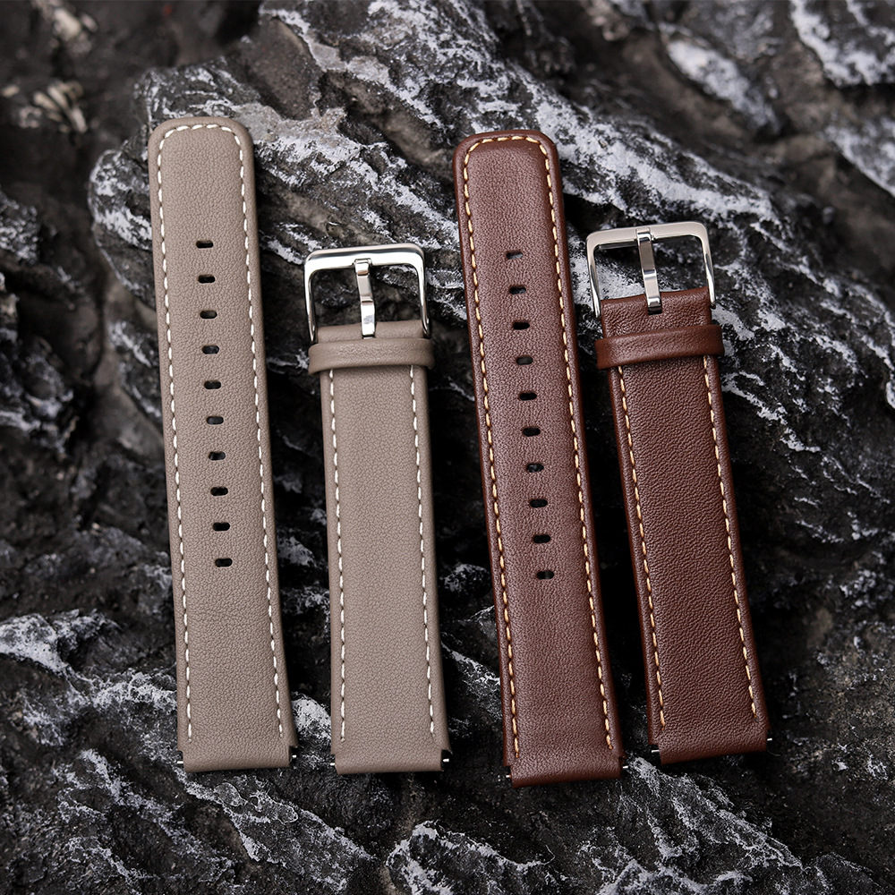 适用华为b6手环表带b7智能腕带真皮牛皮华为b5手表摩卡棕原装同款