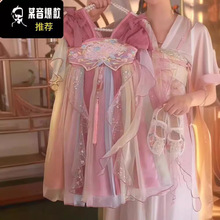中式儿童服装夏季2024新款女孩古风新中式汉服女童夏装高端连衣裙