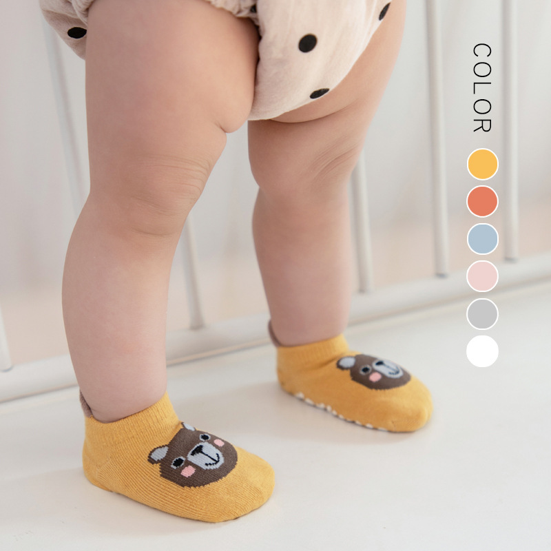 22 New Three-Dimensional Cartoon Low-Top Room Socks Infant Kid Baby Trampoline Socks Big Heel Point