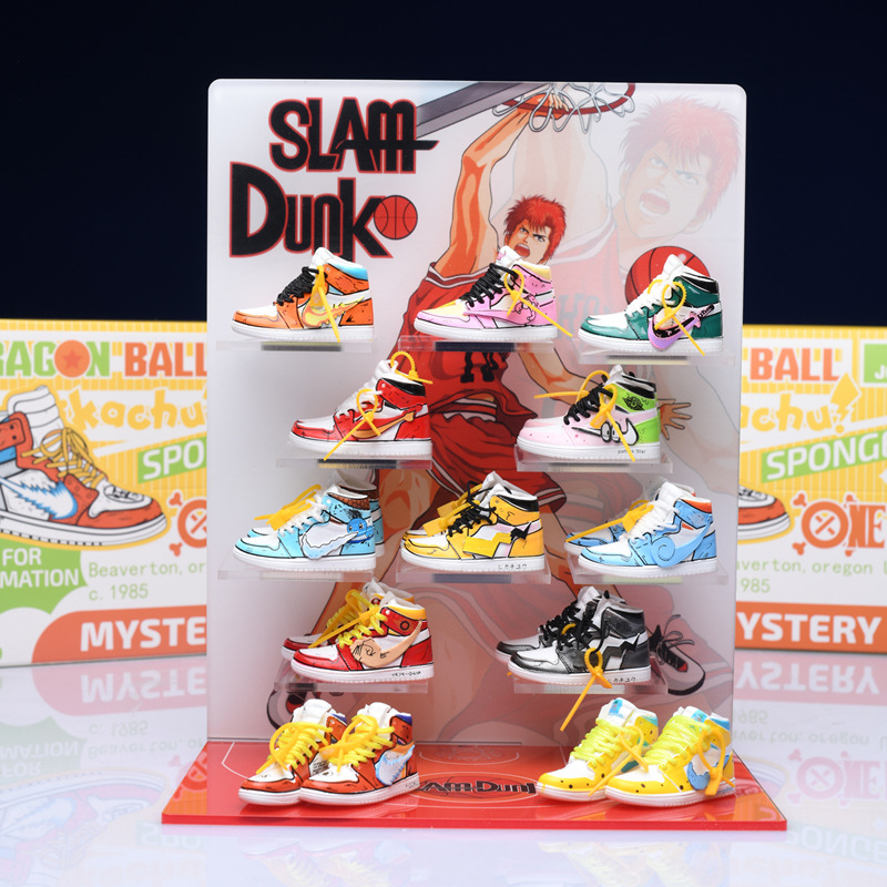 潮玩惊喜盒立体鞋模盲盒aj动漫限定球鞋手办桌面个性摆件男女礼物