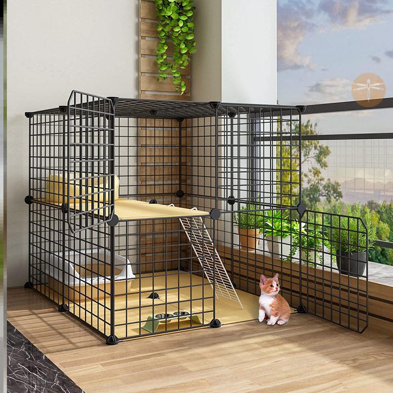 玻璃笼荷兰鼠专用笼子宠物猫超大自由空间小狗小型室内专用别