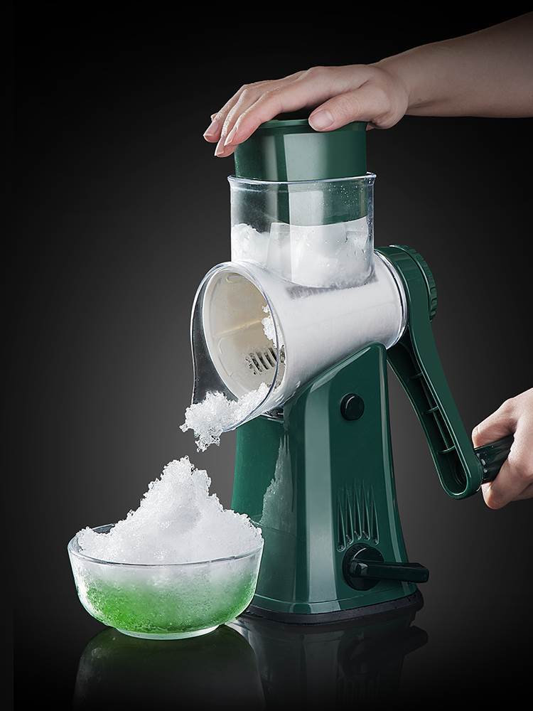 刨冰机 手摇手动碎冰器破冰神器制冰沙机绵绵冰制作水果搅碎机家2